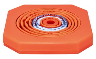 7522-18 - 18 Inch Collapsable Traffic Cone Collapsed Angled_HVTC7522-XX.jpg