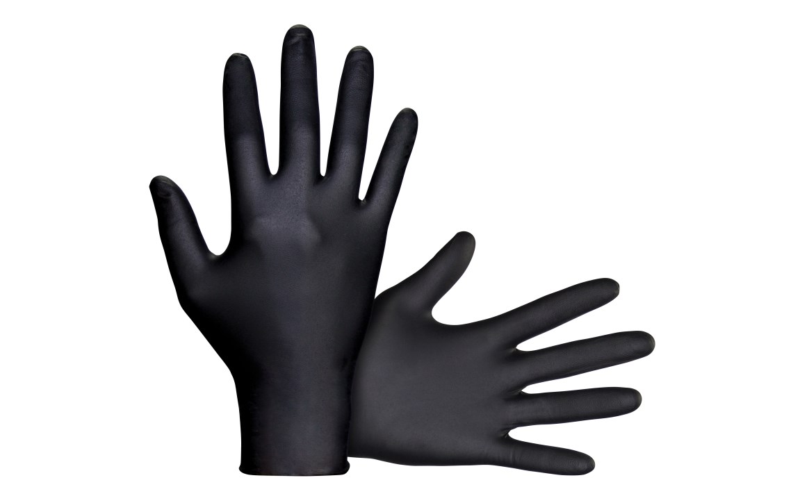 SAS Safety 66517 Raven Powder-Free Nitrile Disposable Glove, ediu, 6 SAS Safety 66517 Raven Powder-Free Nitrile Disposable Glove, ediu, 6
