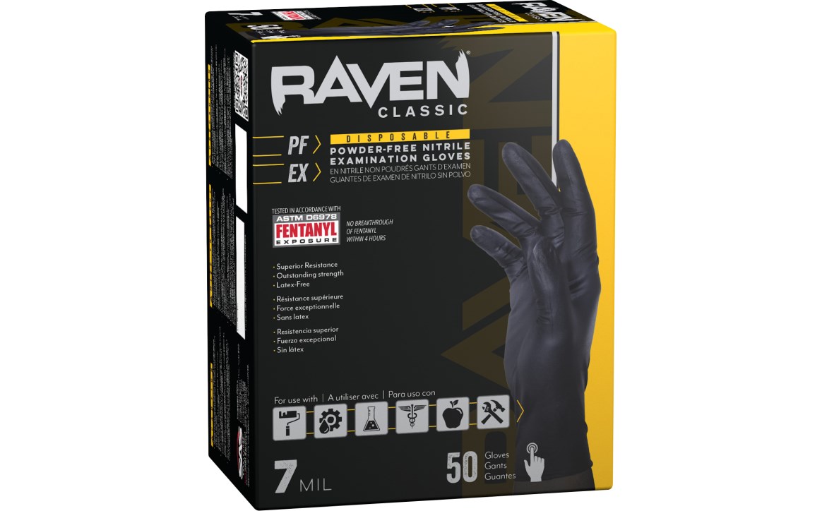 Examination Gloves Amazon Hand E Nitrile Gloves Dura-Gold HD Black